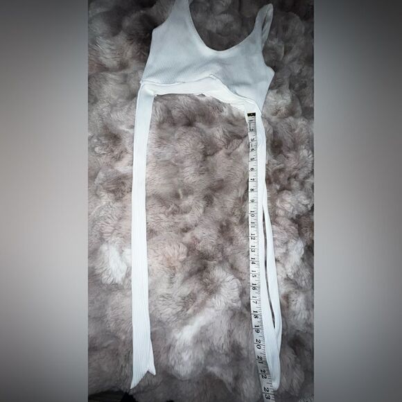 ONA by Yoon Chung the Back Rib Tank in White - Picture 10 of 13